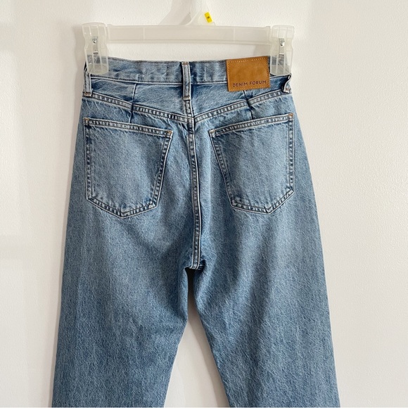 NWOT Aritzia Denim Forum The Anita Super High Pleated Loose 28L size 24 - Picture 9 of 13